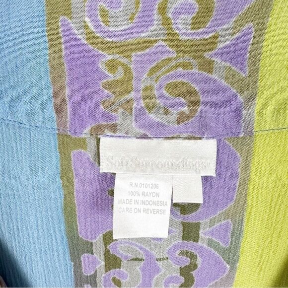 Soft Surroundings Artsy Blouse Duster Lagenlook Boho Top Medium - Picture 2 of 5